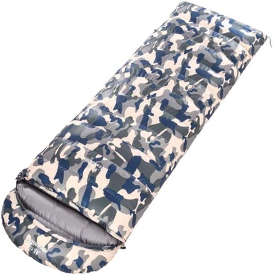 Waterdichte Slaapzak - Envelop Model - Kamperen Wandelen - 1200g Eendendons Vulling - 220x80cm - Camouflage