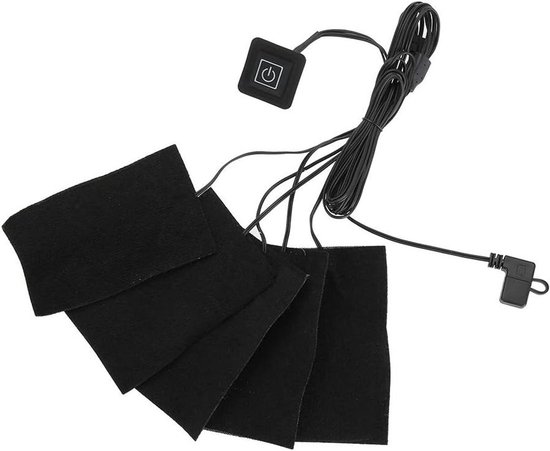 Waterdichte Verwarmingsmat met Temperatuurregeling voor Kleding - USB Verwarmingskussen voor Wandelen en Camping.