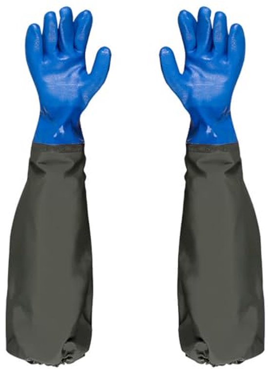 waterdichte Vijverhandschoenen, Ellebooglengte Rubberen Handschoenen, 27 Inch Afvoerreinigingshandschoenen, Extra Lange Mouwen, Volledige Armhandschoenen van HoneyGuaridan