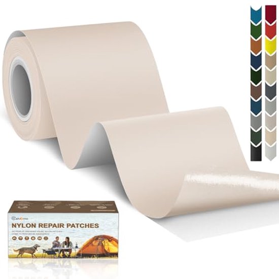 Waterdichte zelfklevende nylon patches voor textielreparatie 7,6 x 200 cm