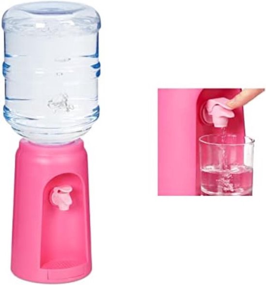 Waterdispenser - Watertap - Waterdispenser met Kraantje - 4.5 l - Roze van Korper Dingen.