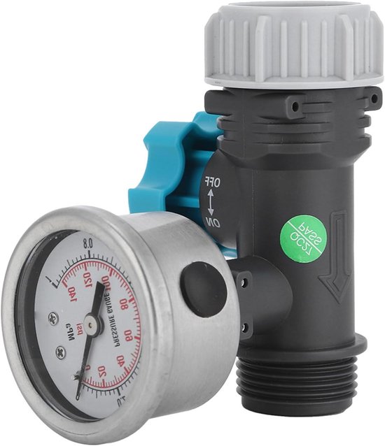 Waterdrukregelaar - Drukventiel - Tuinirrigatie - Nauwkeurige Regeling - G3/4 Inch - Zwart