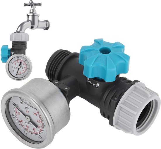 Waterdrukregelaar - Ventiel regelaar - Tuin besproeien - Veiligheidsventiel - G3/4 inch - Grijs