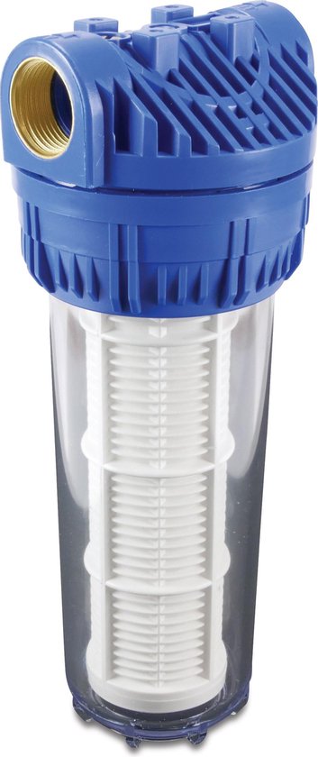 Waterfilter 10" - 1" bi.dr. - inclusief 60 micron binnenfilter en metalen ophangbeugel van AquaPro