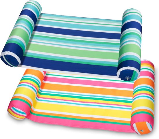 Waterhangmat - 2 Stuks - Water Hangmat - Luchtbed Zwembad - Luchtmatras Opblaasblaar - Zwembad - Strand - Waterspeelgoed - Vakantie - Must Have Voor In De Zomer! van Nexxplay