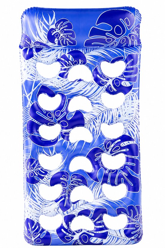 Waterhangmat - Luchtbed - Luchtbed Zwembad - Opblaasbare Matras - Waterhangmat Volwassenen - Drijvende Lounger - 180 x 90 cm - Opblaasbare Zwemartikelen, Waterspeelgoed Surfaccessoires - Blauw