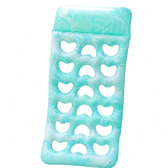Waterhangmat - Luchtbed - Luchtbed Zwembad - Opblaasbare Matras - Waterhangmat Volwassenen - Drijvende Lounger - 180 x 90 cm - Opblaasbare Zwemartikelen, Waterspeelgoed Surfaccessoires - Turquoise