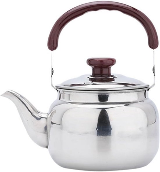Waterketel 750 ml roestvrij staal vintage fluitketel voor keuken en camping