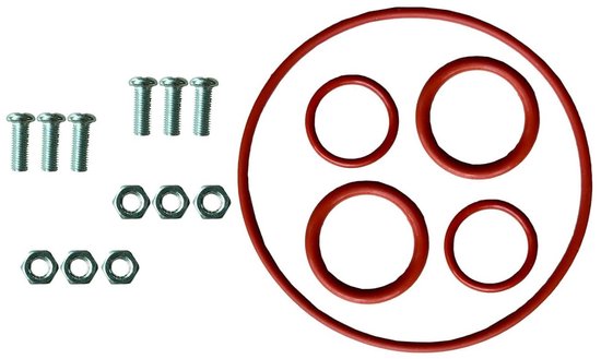 Waterpomp Afdichting Ombouwkit - Seal Rebuild Kit - Bubbelbad Onderhoud - Met Schroef en O-ringen - 10 g - Rood van Merkloos