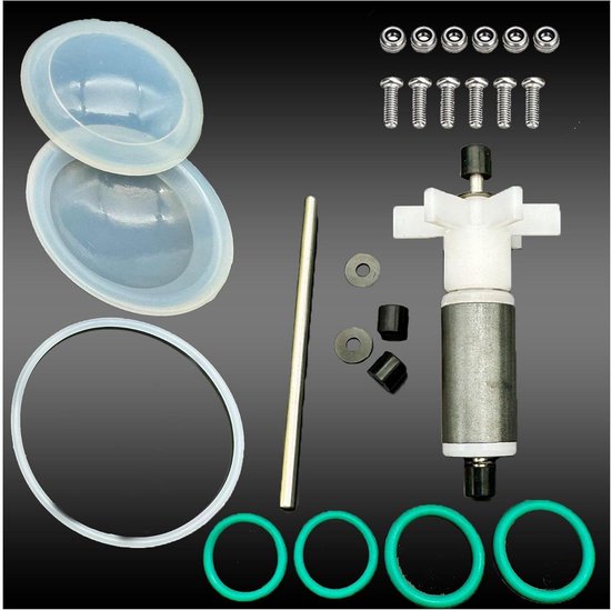 Waterpomp Reparatiekit - O-ringen Set - Bubbelbad Onderhoud - E02 Foutcode Oplossing - Complete Kit - Grijs van Merkloos