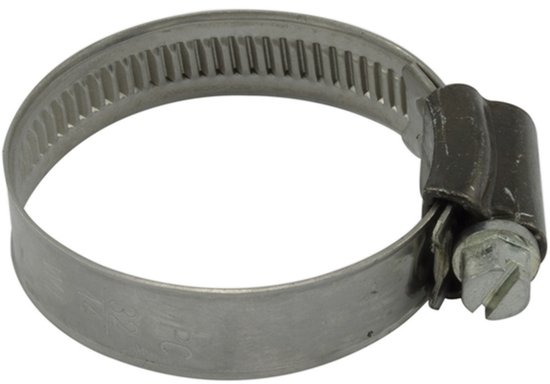 Waterslangklem M/Wormwiel 32X 50 Mm. Rvs