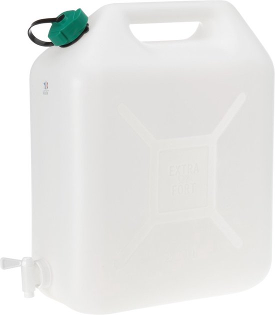 Watertank/jerrycan 20 liter - voor de camping/picknick - waterjerrycans van Merkloos