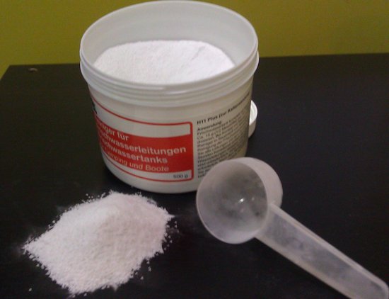 Watertankreiniger H11+ voor de schoonwatertank in de caravan/camper/boot van Caravan-Cleaner