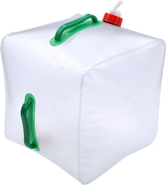 Waterzak 20 Liter - Watercontainer - Met Handvat - Met Kraan - Wateropslag - Noodsituaties - Kamperen - Outdoor - Survival van Merkloos