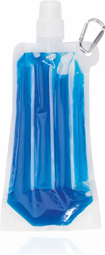 Waterzak - Drinkzak - Met koelvloeistof - Koelen - Festival - PET - 400 ml - blauw van Dutch Originals.