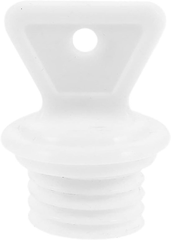 Waterzak Stopper - Vervangende Dop - Warmte Vasthouden - Lichtgewicht Ontwerp - 4.5 cm - Wit