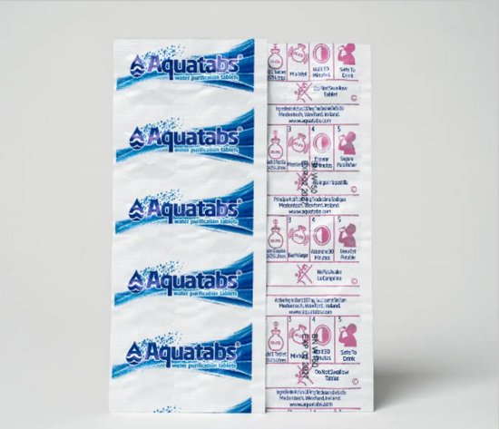 Waterzuiveringstabletten 10L - 100 tabletten - 1000L schoon drinkwater - ideaal voor noodpakket van Care Plus