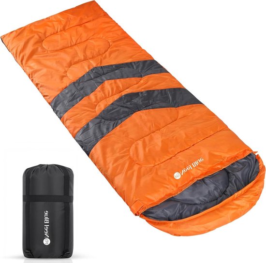 WedDecor Double Sided Zipper, 1.8m Waterproof Sleeping Bag for Adults, 4 Seasons, Ultralight, Compact Sleeping Bag for Backpacking, Camping, Hiking, Hunting, Travel