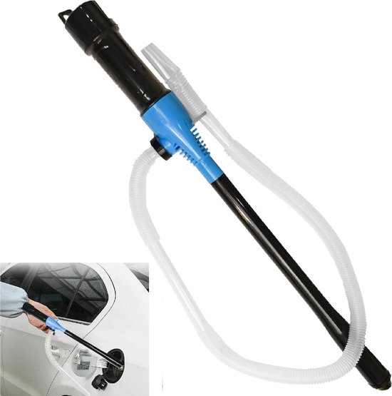 Werkend op batterijen draagbaar Elektrische Transfer Dieselpomp - brandstofpomp auto benzinepomp oliepomp - draagbare pomp voor gas water olie andere vloeistoffen van Merkloos