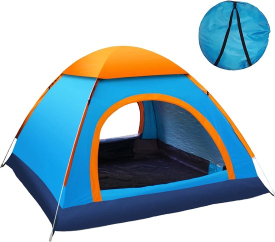 Werptent voor 2-3 personen, waterdicht, pop-up tent, automatisch, winddicht, campingtent, ultralicht, voor strand, outdoor, survival, festivals, reizen, wandelen, vissen van Glymnis