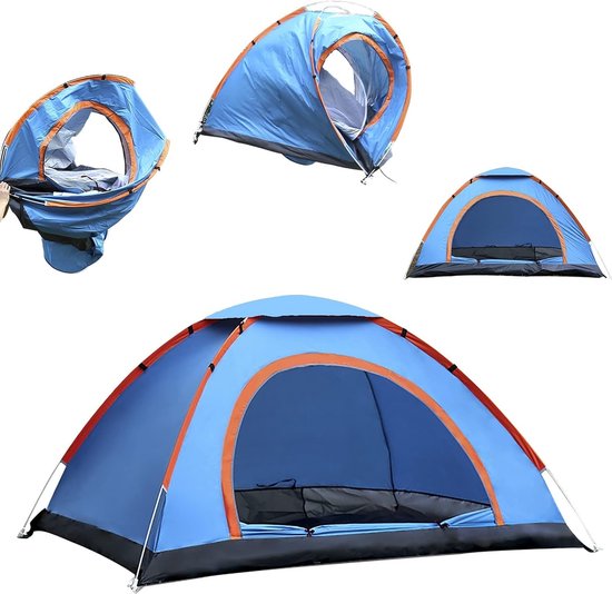 Werptent voor 2 personen, waterdicht, pop-up tent, automatisch, winddicht, campingtent, ultralicht, voor strand, outdoor, reizen, wandelen, vissen van Forceatt