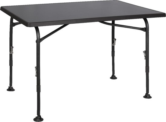 Westfield Performance Campingtafel Aircolite 120x80 Blackline - In hoogte verstelbaar - Weer-, hitte- en krasbestendig van Merkloos