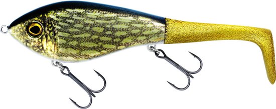 Westin Swim Tail 12cm 68gr Sinking Real Pike 1 body 2 tails van West