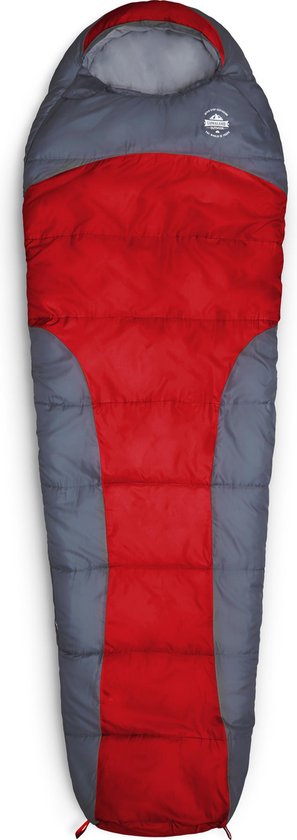 Where Tomorrow outdoor slaapzak | Klein en zacht | 230 x 80 cm x 50 cm, inclusief opbergzak |ingepakt  26 x 14 cm | 700g | rood van Where Tomorrow