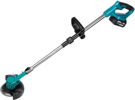 Whoopr® Elektrische Grastrimmer - Onkruidborstel Accu - Geschikt voor 18V Accu's - Bosmaaier - Grasmaaier - Kantenmaaier - Draadloos - Tuingereedschap - 2X Accu - In Hoogte Verstelbaar van Whoopr