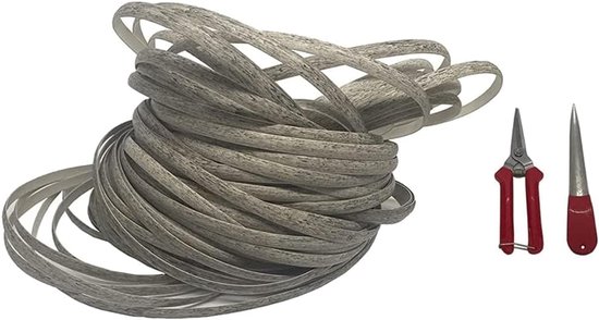 Wicker Reparatie Set - Rotan Herstel Kit - Meubels Repareren - Synthetisch PE Materiaal - 500g - Grijs