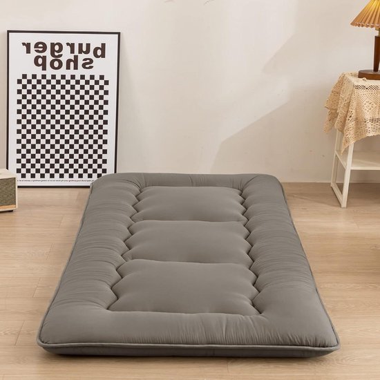 Wiegmatras - Opvouwbare mat - Compact Slapen - Ondersteunend schuim - 81 cm breed - Houtskoolgrijs