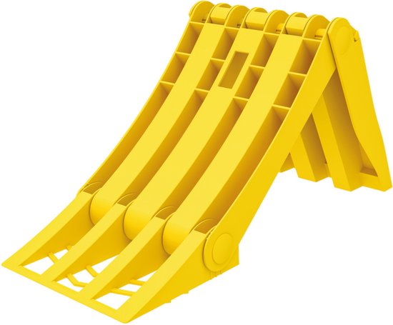 Wielkeg inklapbaar G46 - 380 x 160 x 190 mm - Opvouwbaar - Wielblok - Wielstopper van ProPlus