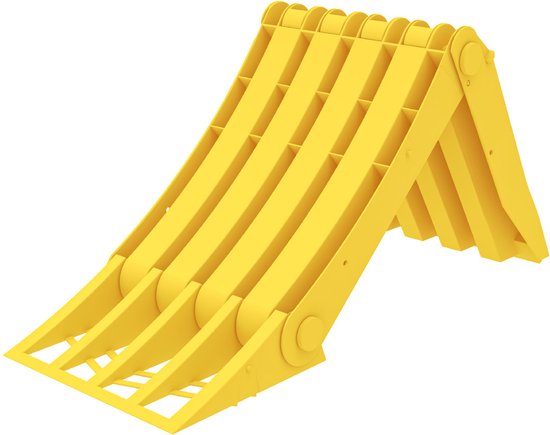 Wielkeg inklapbaar G53 – 472 x 199 x 230 mm - Opvouwbaar – Wielblok - Wielstopper van ProPlus