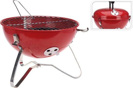 Wilderness Houtskoolbarbecue Bolvorm - Rood van Wilderness