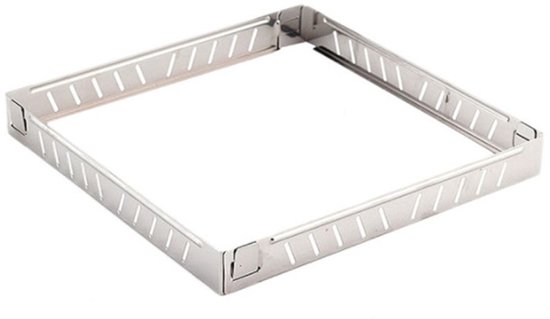 Winddeflector voor gasfornuis, winddicht, energiebesparend, roestvrij, gemaakt van hoogwaardig roestvrij staal, geschikt voor outdoor campingfornuis, zilverkleurig. van Merkloos