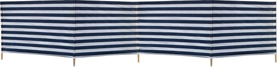 Windscherm blauw/wit 500 x 90 cm van Bo-Camp