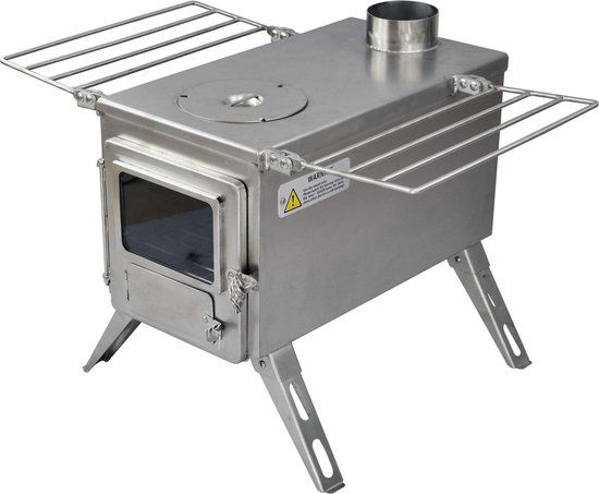 Winnerwell Nomad - Houtkachel - Large - Houtkachel Vrijstaand - RVS – Camping Kachel - Kooktoestel van Winn