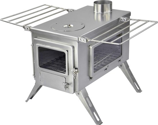 Winnerwell Nomad View Cook Camping Houtkachel Large Camping Kachel - Tent - Kooktoestel van Winnerwell