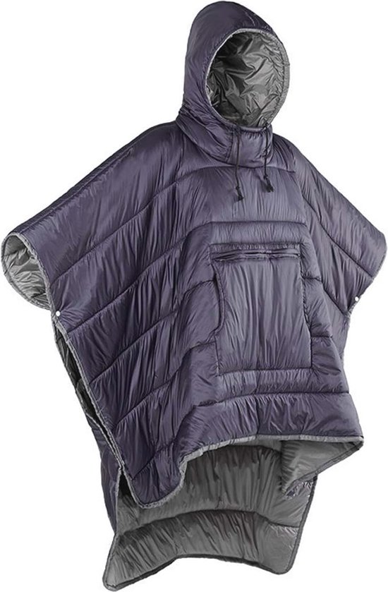 Winter Poncho Jas voor Outdoor Camping - Waterdichte Slaapzak Cape met Hoed van Fostoy