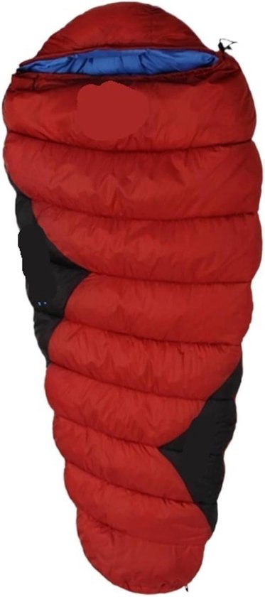 Winter Slaapzak - Kampeerslaapzak Outdoor - Kamperen en Wandelen - Waterdicht en Warmtebehoud - 230 x 80 cm - Rood