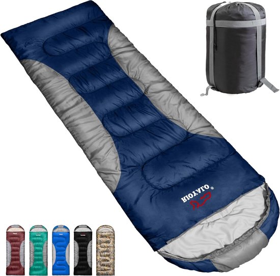 Winter Slaapzak - Kampeerzak - Buiten slapen - Waterdicht ontwerp - XL formaat - Marineblauw