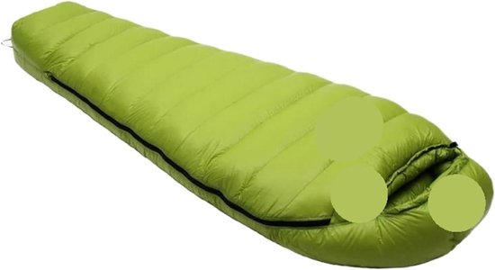 Winter Slaapzak - Kampeerzak Dons - Outdoor Reizen - Ultra Licht Gewicht - 210cm Lang - Groen