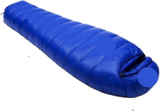 Winter Slaapzak - Kampeerzak Dons - Outdoor Reizen - Ultra Lichtgewicht - 210 cm - Blauw