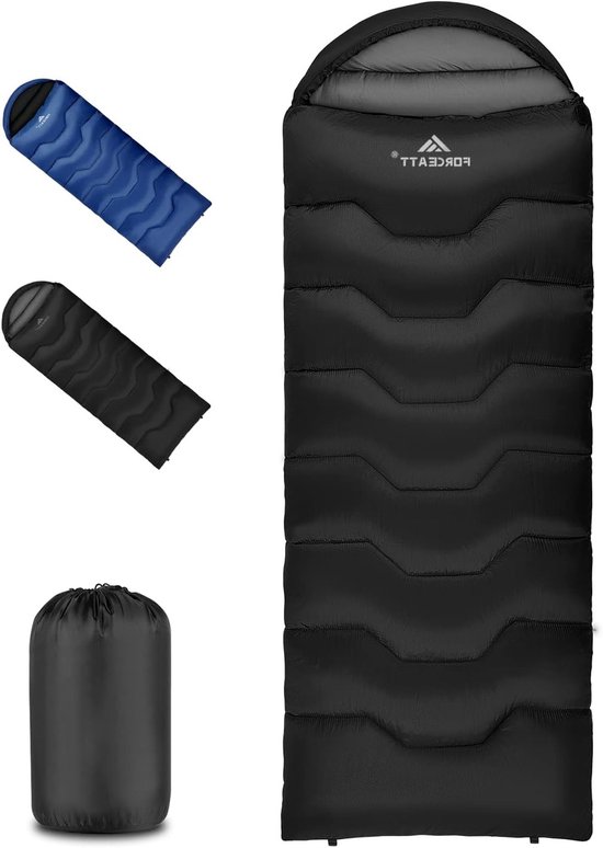 Winter Slaapzak voor 4 Seizoenen -7 ~ 20 °C, Waterafstotende Deken Slaapzak voor Volwassenen, Compact en Ideaal voor Kamperen en Backpacken (210 x 80 cm) van Merkloos