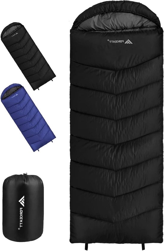 Winter Slaapzak voor 4 Seizoenen -7 tot 20 °C | Waterafstotende Slaapzak voor Volwassenen (210 x 80 cm) | Compact en Ideaal voor Kamperen, Backpacken en Buitenactiviteiten van Merkloos