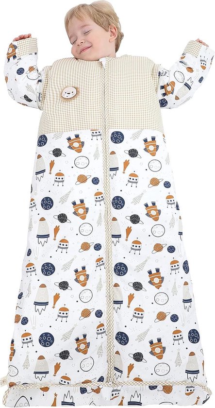 Winterslaapzak 25 Tog - kinderslaapzak met afneembare mouwen - 130-150 cm van Meyco