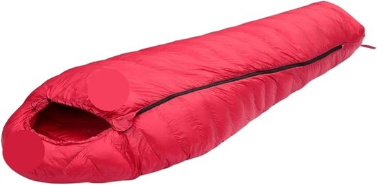 Winterslaapzak - Camping slaapzak - Buiten avonturen - Waterafstotend ontwerp - 195 x 80 cm - Rood