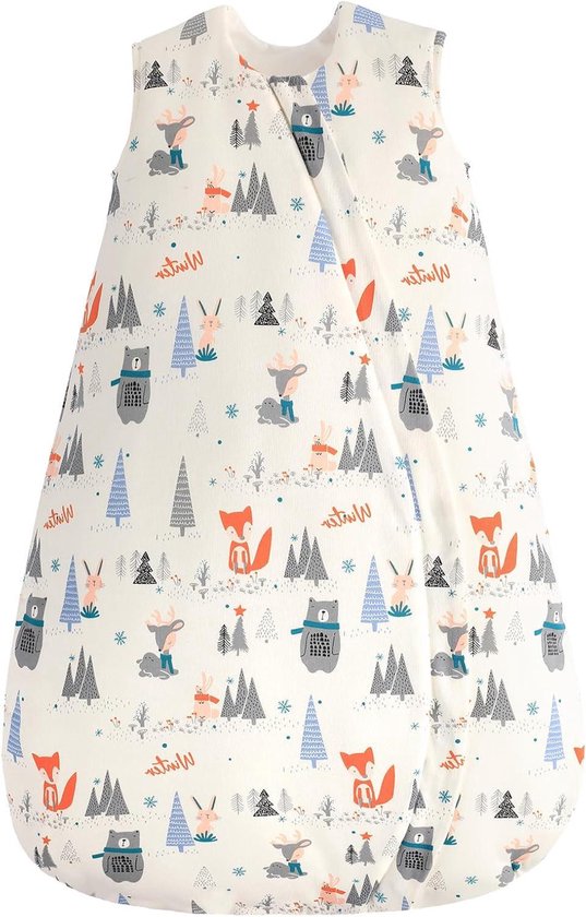 Winterslaapzak van katoen 30 TOG voor baby's - Warme slaapzak voor de winter, met ritssluiting voor jongens en meisjes van 18-24 maanden van Merkloos