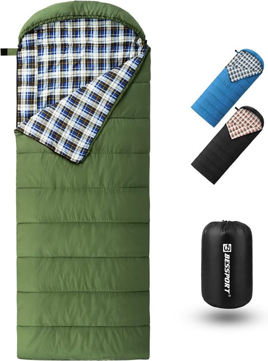 Winterslaapzak voor volwassenen, outdoor slaapzak, waterdicht, 5 °C warme dekenslaapzak, 3-4 seizoenen & ultralicht voor trekking, kamperen en reizen van Forceatt