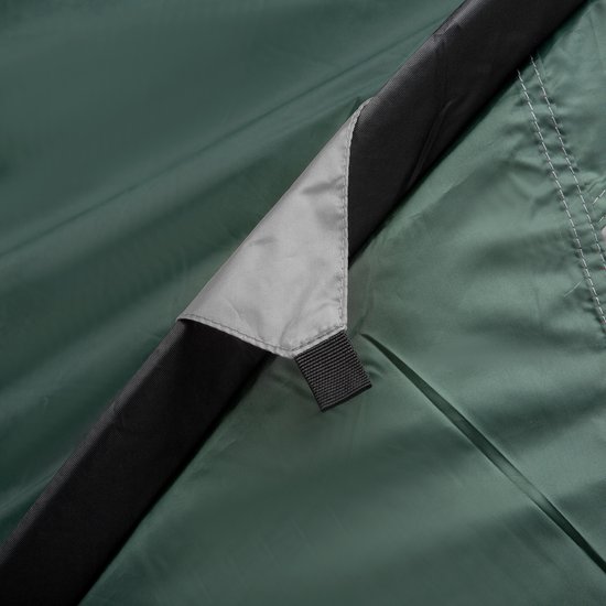 Wishdor - Campingtent - Twee Ruimtes - Met Voortent - Voor Kamperen - Polyester - Grijs - 325 x 183 x 130 cm van Merkloos